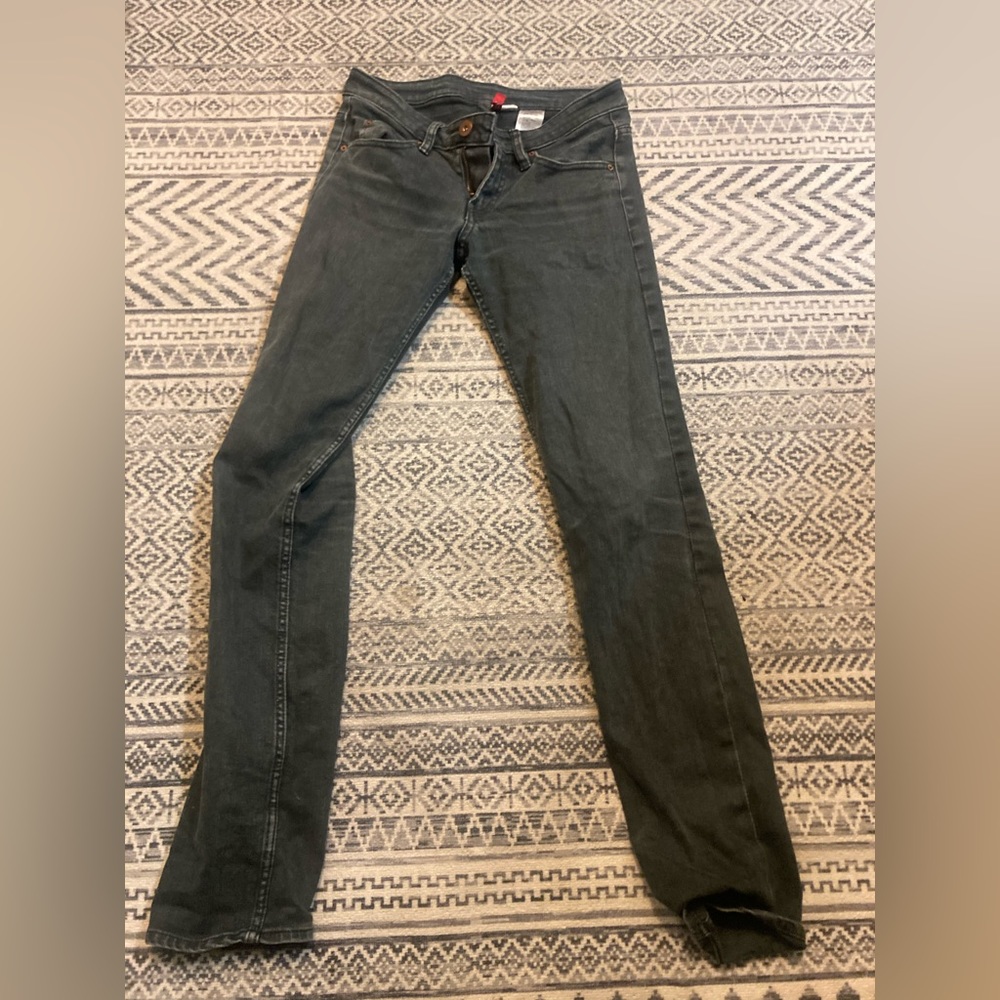 Grey jeans low rose H&M size 4 fits small